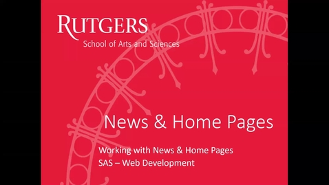 Thumbnail for Class - News Items and Home Page (LNE)
