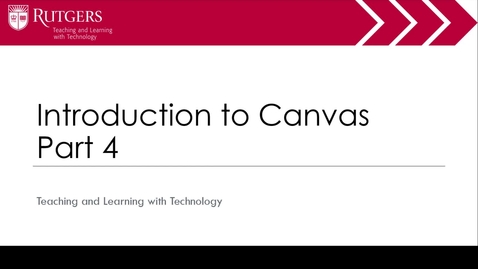 Thumbnail for Intro to Canvas Part 4 of 4