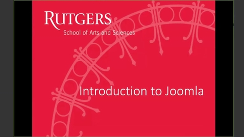 Thumbnail for Intro to Joomla