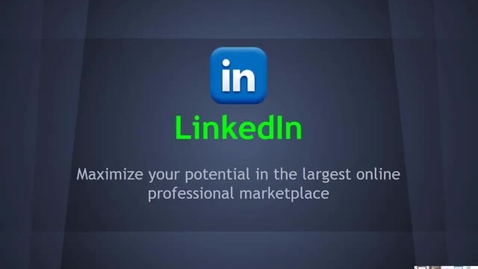 Thumbnail for entry LinkedIn Overview