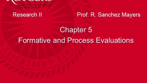 Thumbnail for MSW 595_Chapter 5 Formative &amp; Process Evals Online