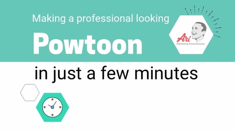Thumbnail for entry PowToon - 1 - Making a Professional Looking Powtoon