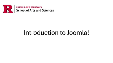 Thumbnail for Introduction to Joomla! 4