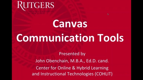 Thumbnail for entry Canvas Communication Tools