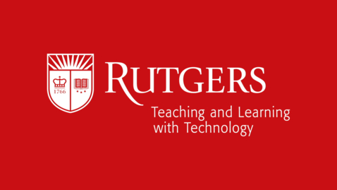 Thumbnail for Announcing Rutgers Teaching and Learning with Technology (TLT)