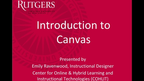 Thumbnail for Introduction to Canvas