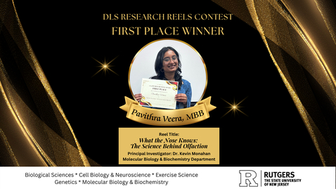 Thumbnail for 2024 DLS Research Reels First Place Winner: &quot;What the Nose Knows: The Science Behind Olfaction&quot; by Pavithra Veera