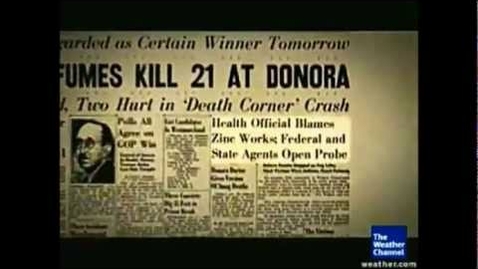 Thumbnail for entry Donora Smog Incident 1948