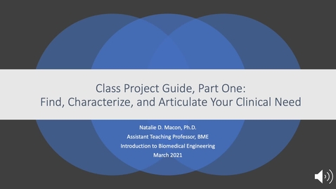Thumbnail for Intro BME Class Project Guide Part 1 March 2021