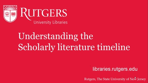 Thumbnail for Scholarly Information Cycle