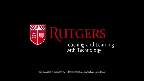 Thumbnail for Using Quality Matters to Improve Your Course Pt 2