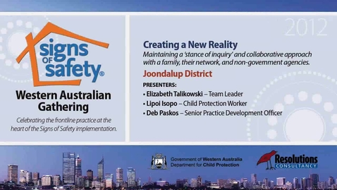 Thumbnail for entry 16 - Creating a New Reality - Joondalup