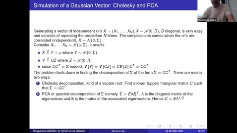 Thumbnail for entry Lecture 2 - Simulation of basic processes