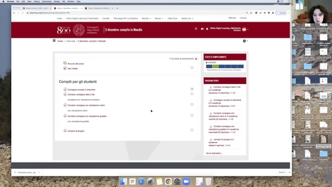 Thumbnail for entry Moodle: creare attività di consegna per lo studente e per gruppi con il modulo Compito