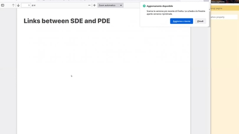 Thumbnail for entry Lecture 22: Links between SDEs and PDEs