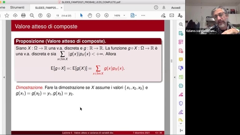 Thumbnail for entry Lezione 5 Probabilita' - Varianza e covarianza