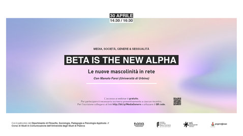 Thumbnail for entry Beta is the new Alpha. Le nuove mascolinità in rete - Manolo Farci (Università di Urbino)