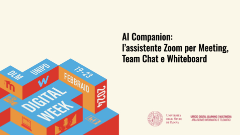 Thumbnail for entry AI Companion: l’assistente  Zoom per Meeting, Team Chat e Whiteboard
