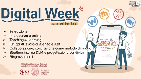 Thumbnail for Strategie di Ateneo e sviluppi per la didattica digitale Unipd. 