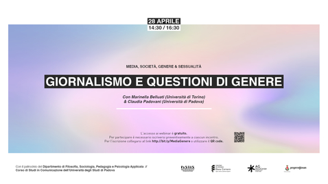 Thumbnail for entry Giornalismo e questioni di Genere - Marinella Belluati (Università di Torino) e Claudia Padovani (Università di Padova)