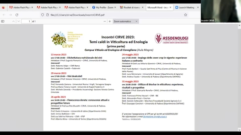 Thumbnail for Incontri CIRVE - 13 marzo 2023 - Etichettatura nutrizionale dei vini