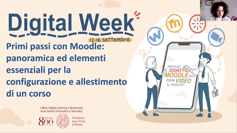 Thumbnail for Primi passi con Moodle: panoramica ed elementi essenziali per la configurazione e allestimento di un corso