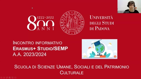 Thumbnail for entry Incontro informativo Erasmus+Studio/SEMP - Scuola di Scienze Umane (parte 1)