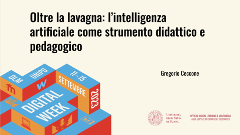 Thumbnail for entry Oltre la lavagna: l’intelligenza artificiale come strumento didattico e pedagogico