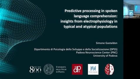 Thumbnail for entry Predictive processing in spoken language comprehension: insights from electrophysiology in typical and atypical populations