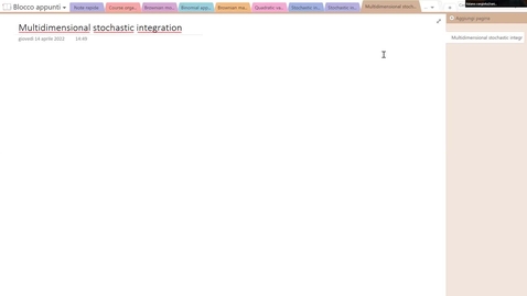 Thumbnail for entry Lecture 34: multidimensional stochastic calculus