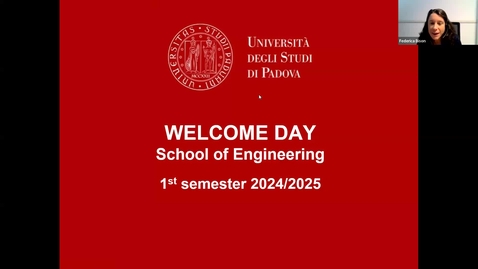 Thumbnail for School of Engineering - Welcome days 24/25 1st semester