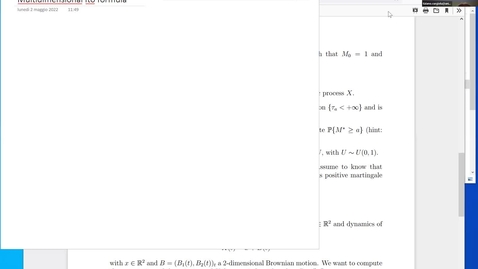 Thumbnail for entry Lecture 44: multidimensional Ito-Doeblin formula