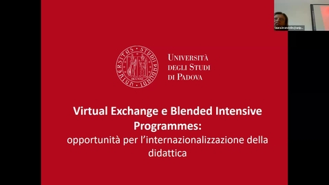 Thumbnail for entry Virtual Exchange e Blended Intensive Programmes: opportunità per l’internazionalizzazione della didattica