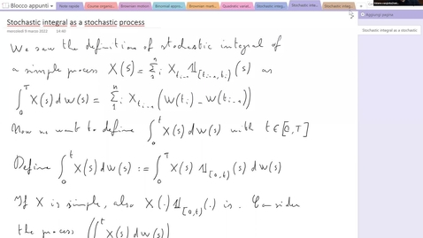 Thumbnail for Lecture 11: Stochastic integrals and conditioning