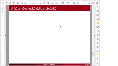 Thumbnail for Lezione 2 Probabilita' - Continuita' della probabilita'