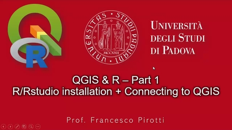 Thumbnail for entry QGIS &amp; R – Part 1 - R/Rstudio installation + Connecting to QGIS