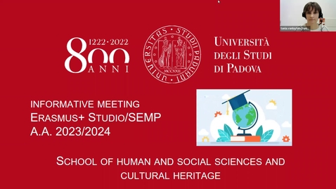 Thumbnail for entry Information meeting Erasmus+Study/SEMP_School of Human Sciences