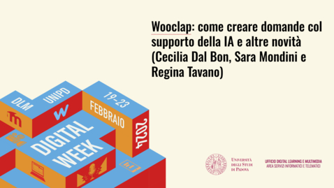 Thumbnail for Wooclap: come creare domande col supporto della IA e altre novità