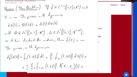 Thumbnail for entry Lecture 45: consequences of the Ito-Doeblin formula