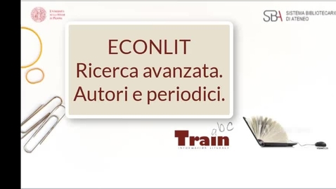 Thumbnail for Econlit. Ricerca avanzata. Autori e periodici.