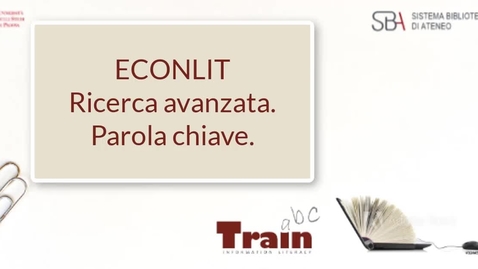 Thumbnail for Econlit. Ricerca avanzata: parola chiave.