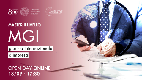 Thumbnail for Open Day Master MGI - Giurista internazionale d’impresa - 22/09/20
