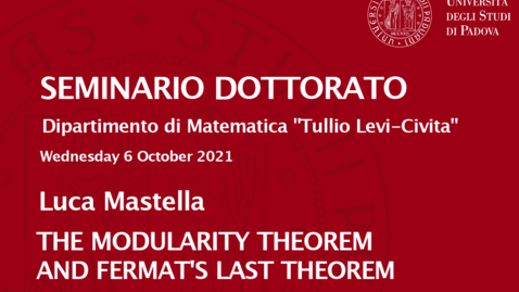 Thumbnail for entry Seminario Dottorato 2021/22 - Luca Mastella (06.10.2021)