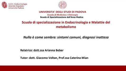 Thumbnail for Nulla è come sembra: sintomi comuni, diagnosi inattesa