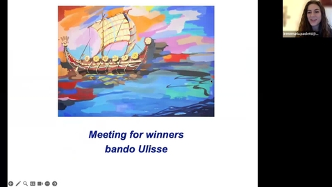 Thumbnail for entry Incontro vincitori Ulisse 2024/2025 - Ulisse winners meeting 2024-2025