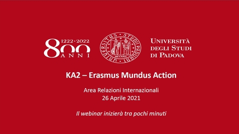 Thumbnail for entry Erasmus Mundus Action - Erasmus+ KA2 