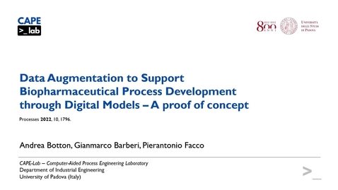 Thumbnail for entry In-silico experimentation on digital models to support biopharm process development