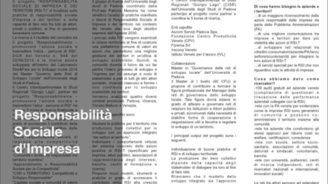 Thumbnail for entry Capitale sociale e comunità di valore nel Veneziano 3 min