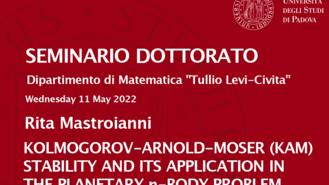 Thumbnail for entry Seminario Dottorato 2021/22 - Rita Mastroianni (11.05.2022)
