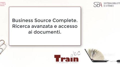 Thumbnail for Business Source Complete. Ricerca avanzata.